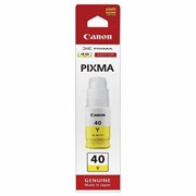 Чернила CANON (GI-40Y) для СНПЧ Pixma G5040/G6040, желтые, ресурс 7700 страниц, оригинальные, 3402C001 101010363614