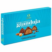 Конфеты шоколадные O'ZERA "Gianduia" с шоколадной пастой из фундука и миндаля 220 г., РЕК764