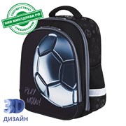 Ранец BRAUBERG KIDS STANDARD, 2 отделения, "Score ball", 3D панель, 36х28х14 см, 272037 101010272037