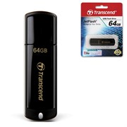 Флеш-диск 64 GB, TRANSCEND Jet Flash 350, USB 2.0, черный, TS64GJF350 101010510970