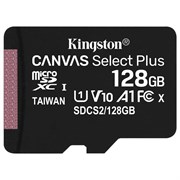 Карта памяти microSDXC 128GB KINGSTON Canvas Select Plus UHS-I U1, 100 Мб/с (class 10), SDCS2/128GBSP 101010513646