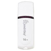 Флеш-диск 16 GB, SMARTBUY Paean, USB 2.0, белый, SB16GBPN-W