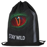 Мешок для обуви ЮНЛАНДИЯ, плотный, светоотражающая полоса, 46х36 см, "Stay wild", 270917 101010270917