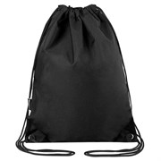 Мешок для обуви BRAUBERG плотный, карман на молнии, подкладка, 43х33 см, Total Black, 272427 101010272427