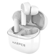 Наушники Harper HB-527 white (Bluetooth 5.1, Type-C, беспроводные, голосовой помощник, шумоподавлени