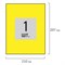 Этикетка самоклеящаяся 210х297 мм, 1 этикетка, желтая, 80 г/м2, 50 листов, STAFF, 115174 - фото 10004887
