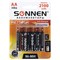 Батарейки аккумуляторные Ni-Mh пальчиковые КОМПЛЕКТ 4 шт., АА (HR6) 2100 mAh, SONNEN, 455606 - фото 10123547