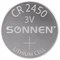 Батарейка литиевая CR2450 1 шт. "таблетка, дисковая, кнопочная", SONNEN Lithium, в блистере, 455601 - фото 10123950