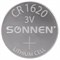 Батарейка литиевая CR1620 1 шт. "таблетка, дисковая, кнопочная", SONNEN Lithium, в блистере, 455599 - фото 10123993