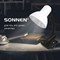 Настольная лампа-светильник SONNEN OU-108, на прищепке, цоколь Е27, белый, 236678 - фото 11388299