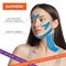 Кинезио тейп/лента для лица и тела, омоложение и восстановление, 5 см х 5 м, синий, DASWERK, 680007 - фото 11444100