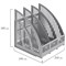 Лоток вертикальный для бумаг BRAUBERG "Energy", 250 мм, 3 отделения, сетчатый, сборный, серый, 237018 101010237018 - фото 11468187