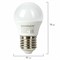 Лампа светодиодная SONNEN, 5 (40) Вт, цоколь E27, шар, теплый белый свет, 30000 ч, LED G45-5W-2700-E27, 453699 - фото 11535001