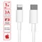 Кабель USB Type-C-Lightning с поддержкой быстрой зарядки для iPhone, белый, 1 м, SONNEN, медный, 513612 - фото 11580160