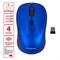 Мышь беспроводная SONNEN V-111, USB, 800/1200/1600 dpi, 4 кнопки, оптическая, синяя, 513519 - фото 11580884