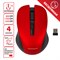 Мышь беспроводная с бесшумным кликом SONNEN V18, USB, 800/1200/1600 dpi, 4 кнопки, красная, 513516 - фото 11580946