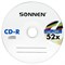 Диски CD-R SONNEN 700 Mb 52x Cake Box (упаковка на шпиле), КОМПЛЕКТ 50 шт., 512570 - фото 11581740