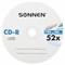 Диски CD-R SONNEN, 700 Mb, 52x, Cake Box (упаковка на шпиле) КОМПЛЕКТ 100 шт., 513533 - фото 11581760