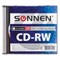 Диск CD-RW SONNEN, 700 Mb, 4-12x, Slim Case (1 штука), 512579 - фото 11581788