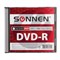Диск DVD-R SONNEN, 4,7 Gb, 16x, Slim Case (1 штука), 512575 - фото 11581798