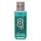 Флеш-диск 8 GB, SMARTBUY Glossy, USB 2.0, зеленый, SB8GBGS-G - фото 11581904