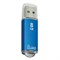 Флеш-диск 8 GB, SMARTBUY V-Cut, USB 2.0, металлический корпус, синий, SB8GBVC-B - фото 11582259