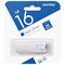 Флеш-диск 16 GB SMARTBUY Clue USB 2.0, белый, SB16GBCLU-W 101010513785 - фото 11582349