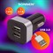 Зарядное устройство автомобильное SONNEN, 2 порта USB, выходной ток 2,1 А, черное-белое, 454796 - фото 9975464