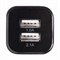 Зарядное устройство автомобильное SONNEN, 2 порта USB, выходной ток 2,1 А, черное-белое, 454796 - фото 9975471