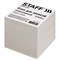 Блок для записей STAFF, непроклеенный, куб 9х9х9 см, белизна 70-80%, 126575 - фото 9976284