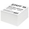 Блок для записей STAFF, непроклеенный, куб 9х9х5 см, белизна 70-80%, 126574 - фото 9976296