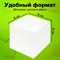 Блок для записей STAFF проклеенный, куб 9х9х9 см, белый, белизна 90-92%, 129204 - фото 9976330