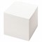 Блок для записей STAFF, проклеенный, куб 8х8 см,1000 листов, белый, белизна 90-92%, 120382 - фото 9976359