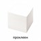 Блок для записей STAFF, проклеенный, куб 8х8 см,1000 листов, белый, белизна 90-92%, 120382 - фото 9976360