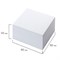 Блок для записей ОФИСМАГ непроклеенный, куб 9х9х5 см, белый, белизна 95-98%, 127800 - фото 9976404