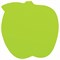 Блок самоклеящийся (стикеры), фигурный BRAUBERG, НЕОНОВЫЙ "Яблоко", 50 листов, зеленый, европодвес, 122709 - фото 9976902