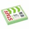 Блок самоклеящийся (стикеры) STAFF, 50х50 мм, 100 листов, зеленый, 127144 - фото 9976990