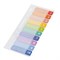 Закладки клейкие BRAUBERG, 44х12 мм, 100 штук (10 цветов х 10 листов), на пластиковой линейке 15 см, 112428 - фото 9977172