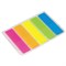 Закладки клейкие неоновые STAFF, 45х12 мм, 100 штук (5 цветов х 20 листов), на пластиковом основании, 129355 - фото 9977222
