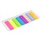 Закладки клейкие неоновые STAFF, 45х12 мм, 200 штук (8 цветов х 25 листов), на пластиковой линейке 12 см, 129356 - фото 9977253