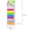 Закладки клейкие неоновые STAFF, 45х12 мм, 200 штук (8 цветов х 25 листов), на пластиковой линейке 12 см, 129356 - фото 9977255