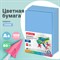 Бумага цветная BRAUBERG, А4, 80 г/м2, 100 л., медиум, синяя, для офисной техники, 112459 - фото 9978117