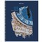 Тетрадь А5 120 л. BRAUBERG, гребень, клетка, твёрдая обложка, "Города" (микс в спайке), 404449 101010404449 - фото 9996182